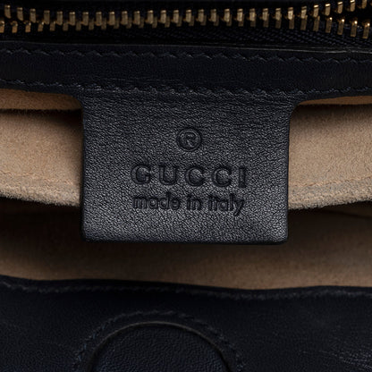 Gucci Leather Sylvie Top Handle Medium Tote (SHF-18968)