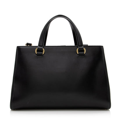 Gucci Leather Sylvie Top Handle Tote - FINAL SALE (SHF-17148)