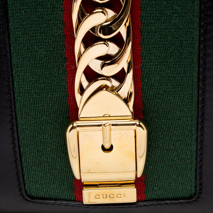 Gucci Leather Sylvie Top Handle Tote - FINAL SALE (SHF-17148)