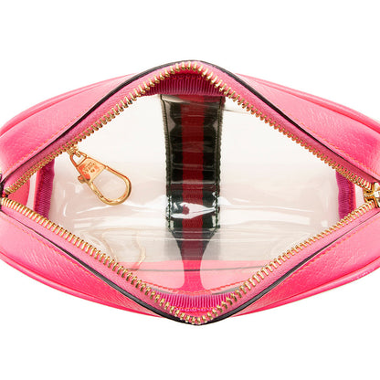 Gucci Leather Transparent Ophidia Mini Shoulder Bag (SHF-20179)