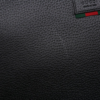 Gucci Leather Web Agora Clutch