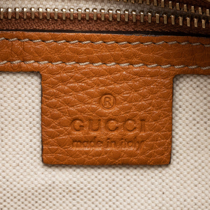 Gucci Leather Web Heritage Medium Tote (SHF-XXWAnW)