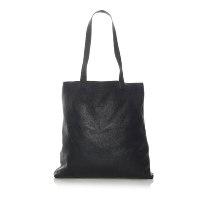 Gucci Logo Leather Tote Bag (SHG-29841)