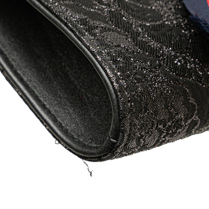 Gucci Lurex Brocade Animalier Broadway Clutch