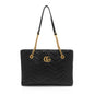 Gucci Matelasse Calfskin GG Marmont Medium Chain Tote