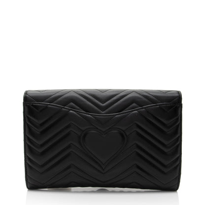 Gucci Matelasse Leather GG Marmont Clutch (SHF-ZRS6E1)