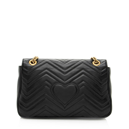Gucci Matelasse Leather GG Marmont Medium Shoulder Bag (SHF-19739)