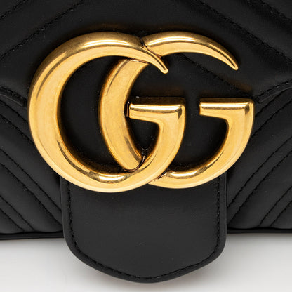 Gucci Matelasse Leather GG Marmont Medium Shoulder Bag (SHF-19739)