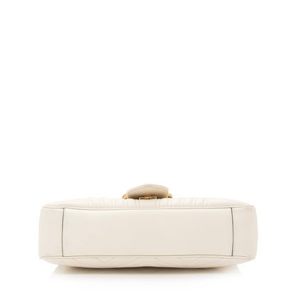 Gucci Matelasse Leather GG Marmont Medium Shoulder Bag (SHF-22422)