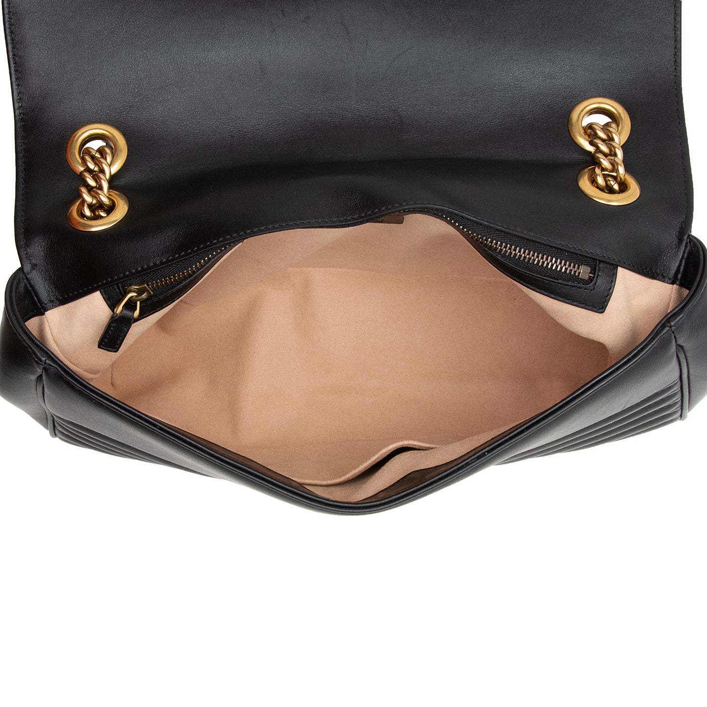 Gucci Matelasse Leather GG Marmont Medium Shoulder Bag (SHF-22884)