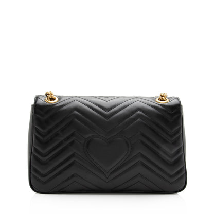 Gucci Matelasse Leather GG Marmont Medium Shoulder Bag (SHF-23019)
