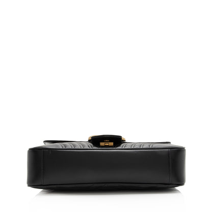 Gucci Matelasse Leather GG Marmont Medium Shoulder Bag (SHF-23019)