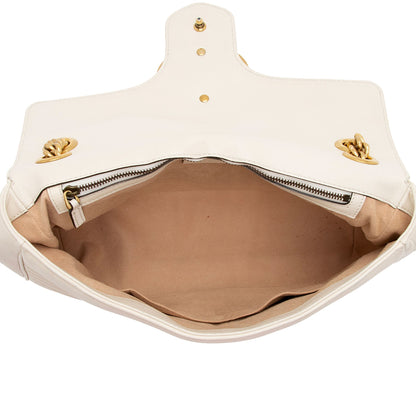 Gucci Matelasse Leather GG Marmont Medium Shoulder Bag (SHF-vZzq6k)