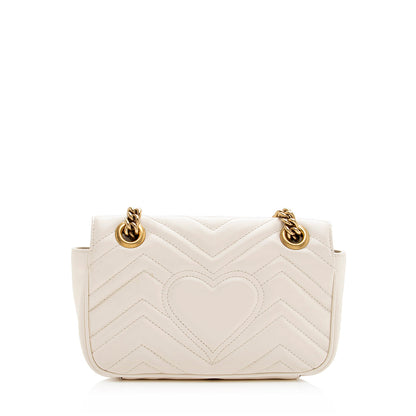 Gucci Matelasse Leather GG Marmont Mini Shoulder Bag (SHF-20163)