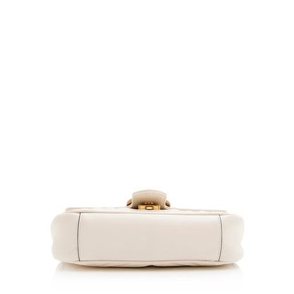 Gucci Matelasse Leather GG Marmont Mini Shoulder Bag (SHF-20163)