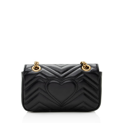 Gucci Matelasse Leather GG Marmont Mini Shoulder Bag (SHF-22106)