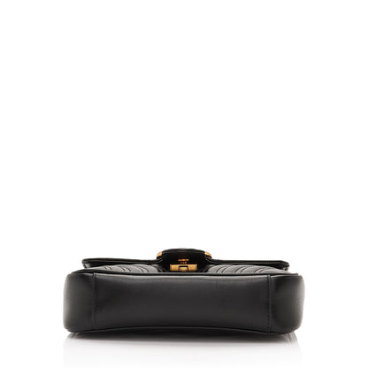 Gucci Matelasse Leather GG Marmont Mini Shoulder Bag (SHF-iWJZlj)