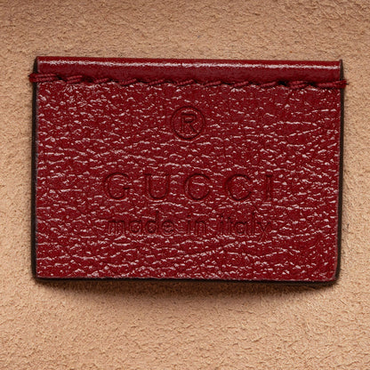 Gucci Matelasse Leather GG Marmont Round Mini Shoulder Bag