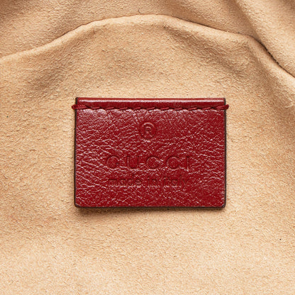 Gucci Matelasse Leather GG Marmont Round Mini Shoulder Bag