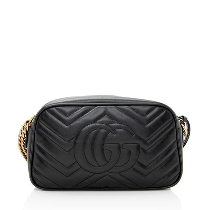 Gucci Matelasse Leather GG Marmont Small Shoulder Bag (SHF-19454)