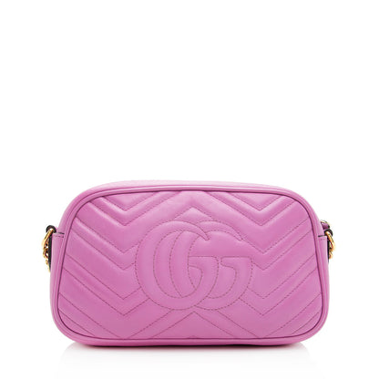 Gucci Matelasse Leather GG Marmont Small Shoulder Bag (SHF-20023)
