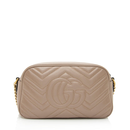 Gucci Matelasse Leather GG Marmont Small Shoulder Bag (SHF-21727)