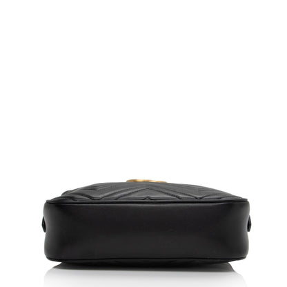 Gucci Matelasse Leather GG Marmont Small Shoulder Bag (SHF-cvEak8)