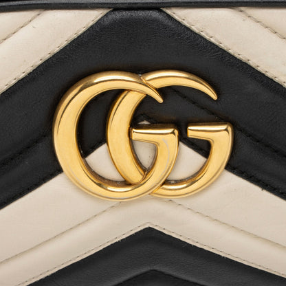 Gucci Matelasse Leather GG Marmont Small Shoulder Bag (SHF-cKg6iD)