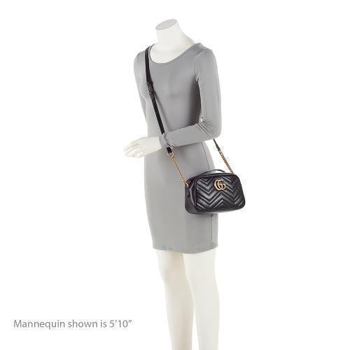 Gucci Matelasse Leather GG Marmont Small Shoulder Bag (SHF-jE5N59)