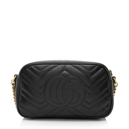 Gucci Matelasse Leather GG Marmont Small Shoulder Bag
