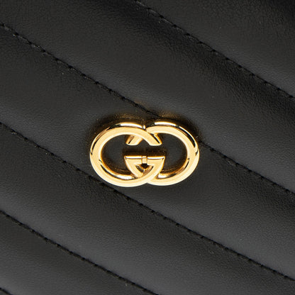 Gucci Matelasse Leather Interlocking G Heart Mini Shoulder Bag