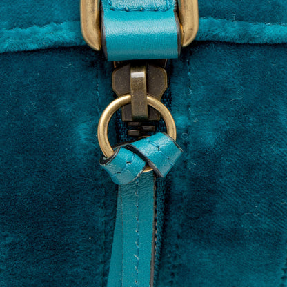 Gucci Matelasse Velvet GG Marmont Small Shoulder Bag (SHF-YA81zd)