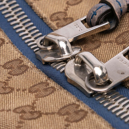Gucci Medium GG Canvas Bamboo Bar Tote