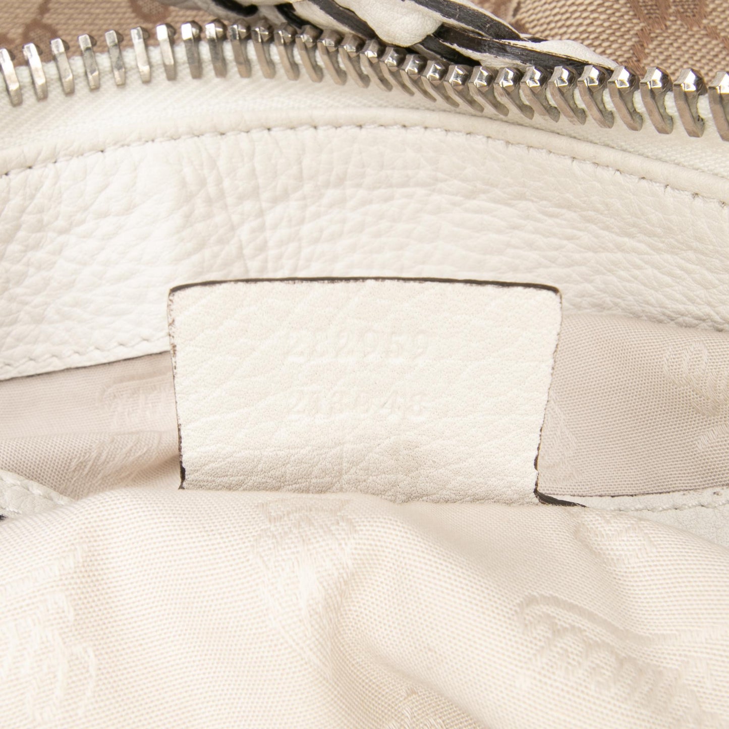 Gucci Medium GG Canvas Bamboo Bar Tote