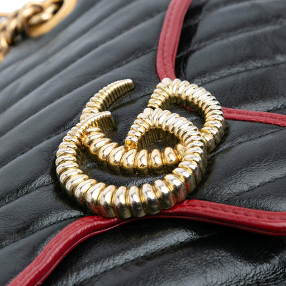 Gucci Medium GG Marmont Matelasse Diagonal Leather Torchon Shoulder Bag