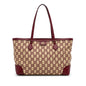 Gucci Medium GG Straw Ophidia Shopping Tote (SHG-sqj0kR)