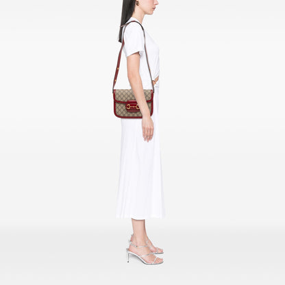 Gucci Medium GG Supreme Horsebit 1955 Shoulder Bag