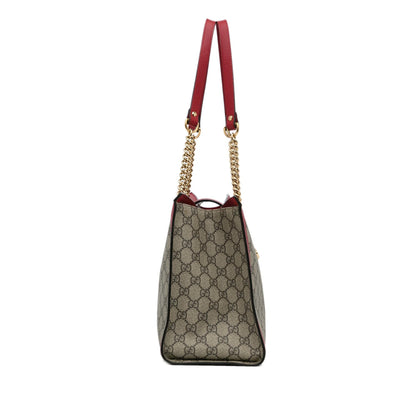 Gucci Medium GG Supreme Padlock Tote Bag (SHG-a8LoUy)