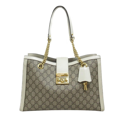 Gucci Medium GG Supreme Padlock Tote Bag (SHG-d03O8y)