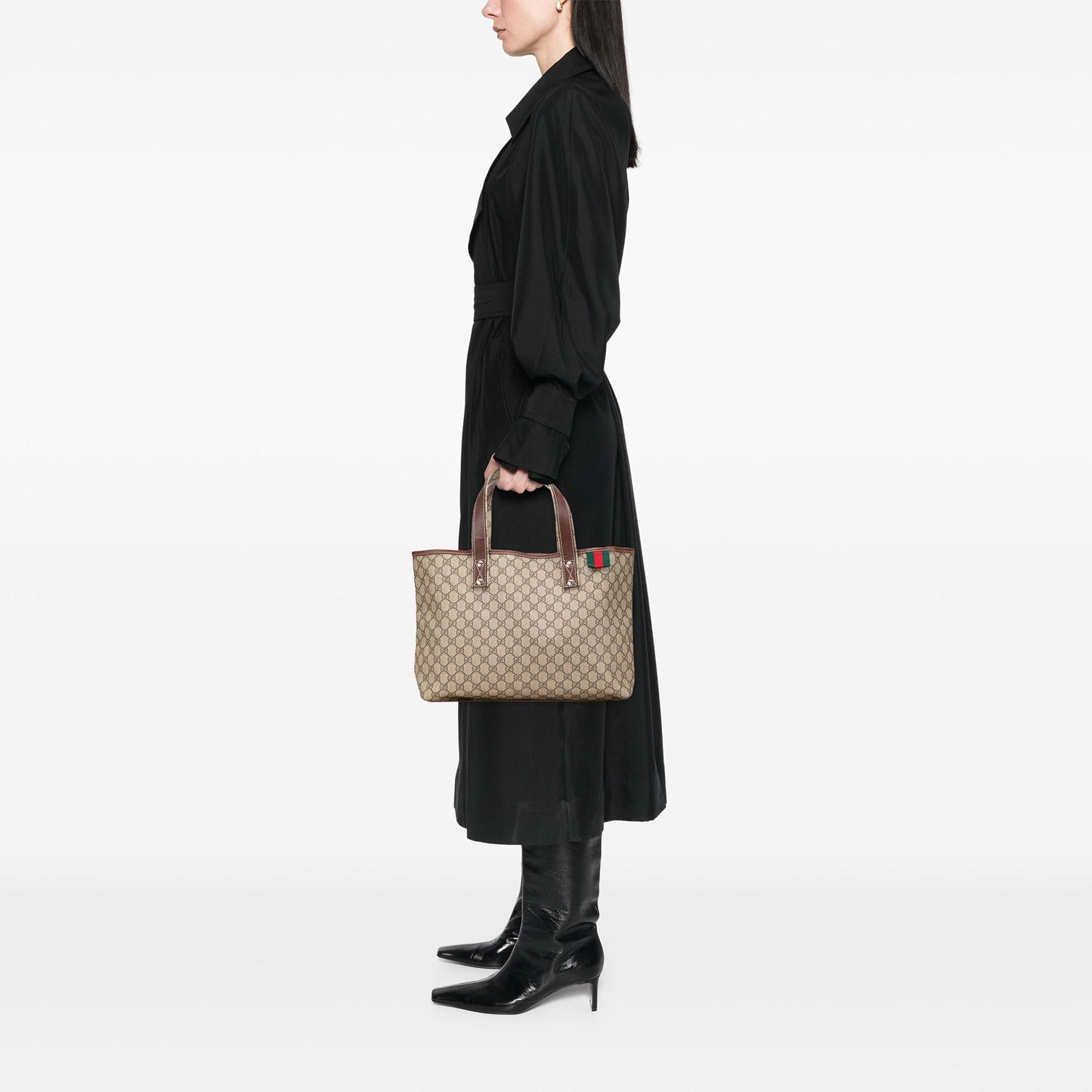 Gucci Medium GG Supreme Web Loop Tote