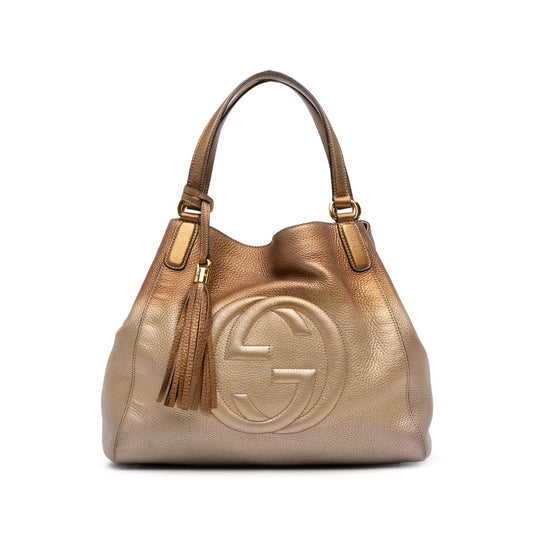 Gucci Medium Leather Ombre Soho Cellarius Tote