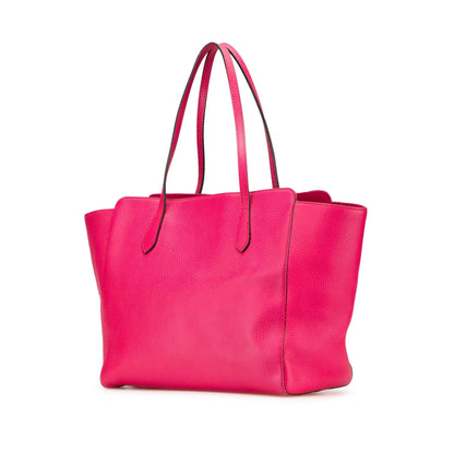 Gucci Medium Leather Swing Tote