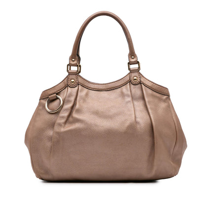 Gucci Medium Metallic Calfskin Sukey Tote