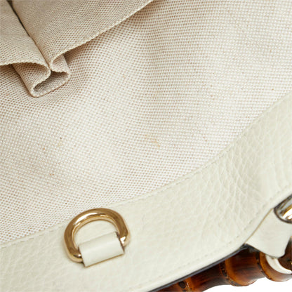 Gucci Medium Raffia Bamboo Shopper Tote (SHG-Po0R3i)