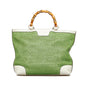 Gucci Medium Raffia Bamboo Shopper Tote (SHG-Po0R3i)