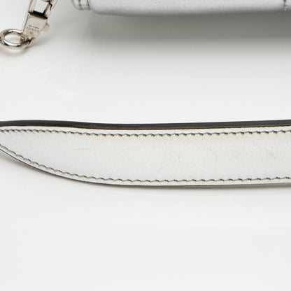 Gucci Metallic Calfskin Horsebit Chain Medium Shoulder Bag (SHF-dYk9f1)