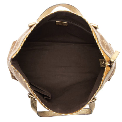 Gucci Metallic GG Canvas Abbey Medium Tote
