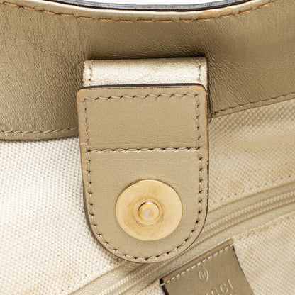 Gucci Metallic GG Canvas Sukey Large Tote