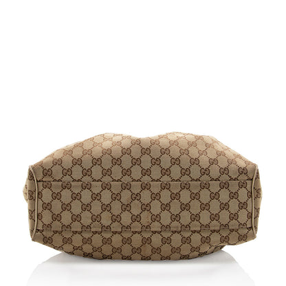 Gucci Metallic GG Canvas Sukey Medium Tote (SHF-18203)