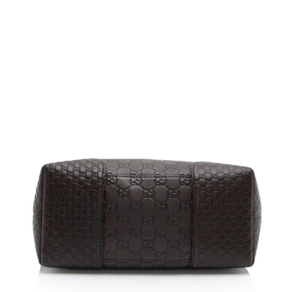 Gucci Metallic Guccissima Leather Bree Fold Over Tote (SHF-bHARYI)